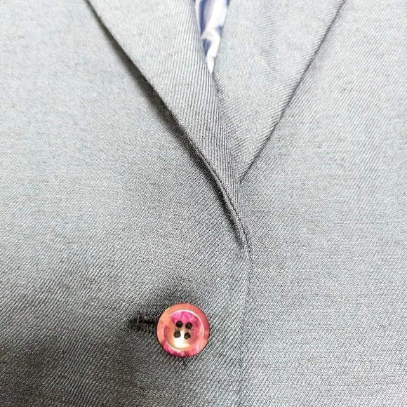 Vintage Givenchy Sport Blazer Silk Blend 12 Academia Old Money Quiet Luxury - Picture 14 of 16